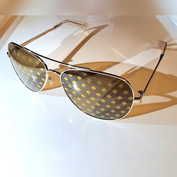 KATE SPADE PILOT SUNGLASSES 58 MM "AVALINE" WITH SPADE LOGO - Picture 1 of 6